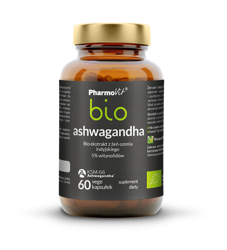 Ashwagandha ekstrakt bio 60 kapsułek 33 g